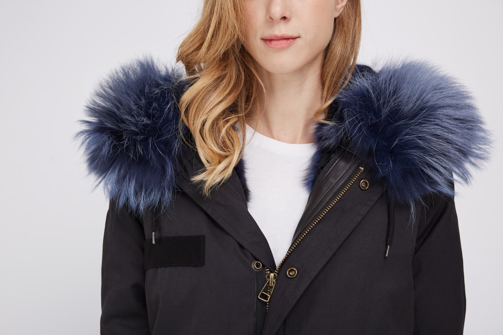 Detachable Fox Fur Lined Parka with Raccoon Fur Trimmed Hood 250 Details 1