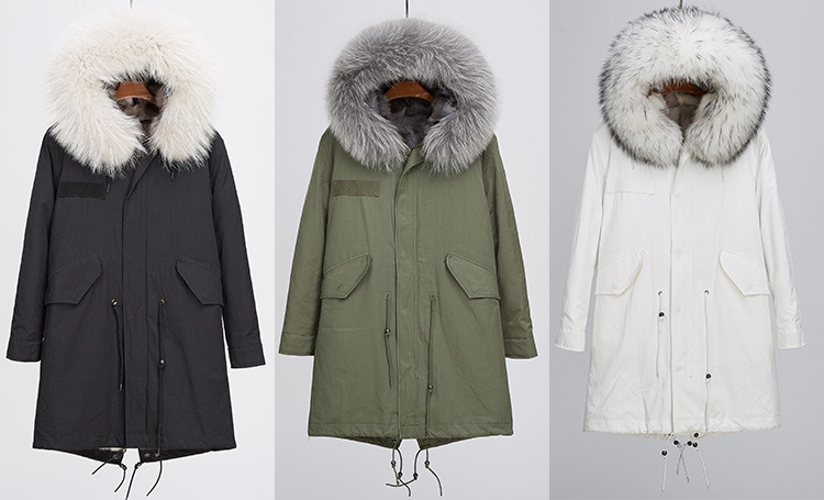 Detachable Fox Fur Liner Parka with Raccoon Fur Trimmed Hood 251 Details 1