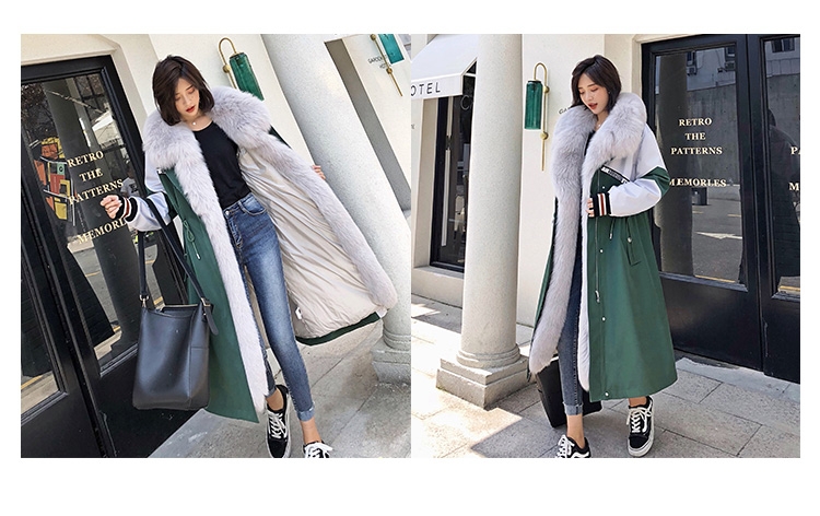 Fox Fur Trim Long Parka with Down-Filled Liner 281-7