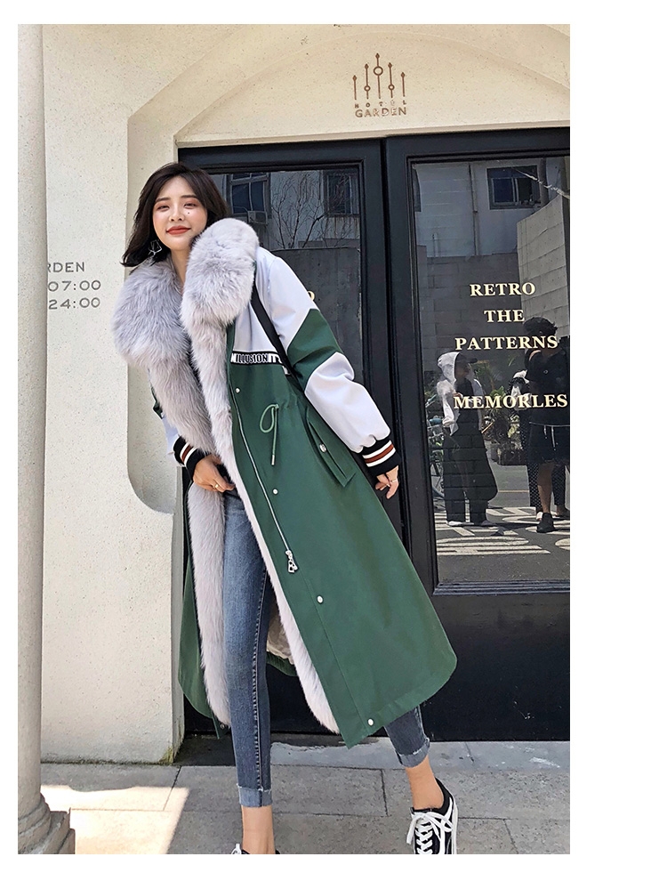 Fox Fur Trim Long Parka with Down-Filled Liner 281-3