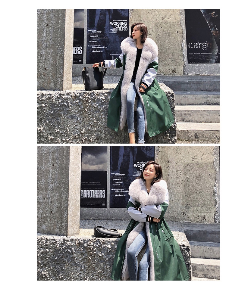 Fox Fur Trim Long Parka with Down-Filled Liner 281-4