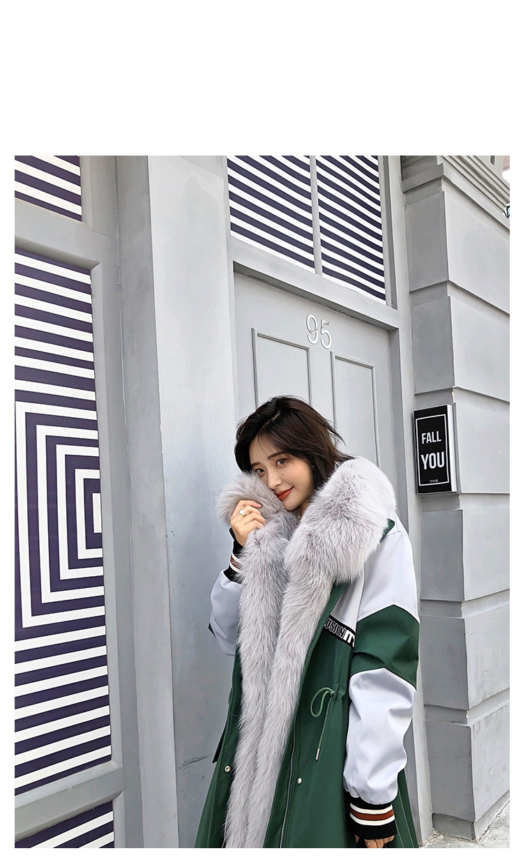 Fox Fur Trim Long Parka with Down-Filled Liner 281-1