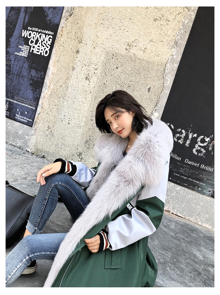 Fox Fur Trim Long Parka with Down-Filled Liner 281-5