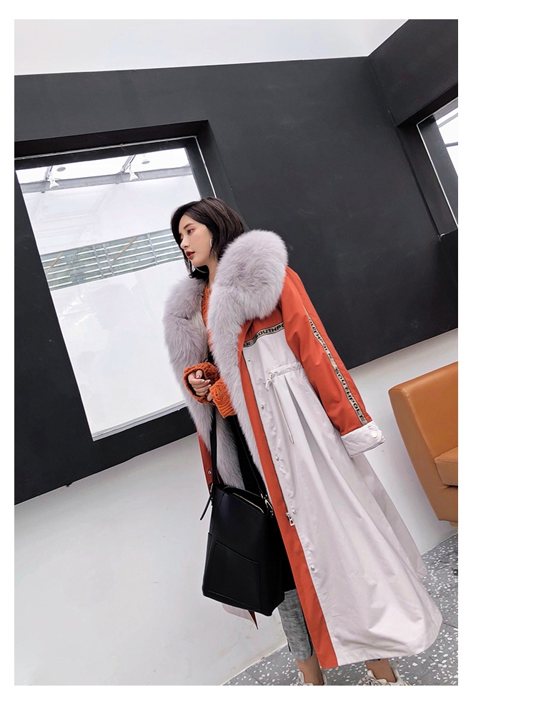 Fox Fur Trim Long Parka with Down-Filled Liner 282-5