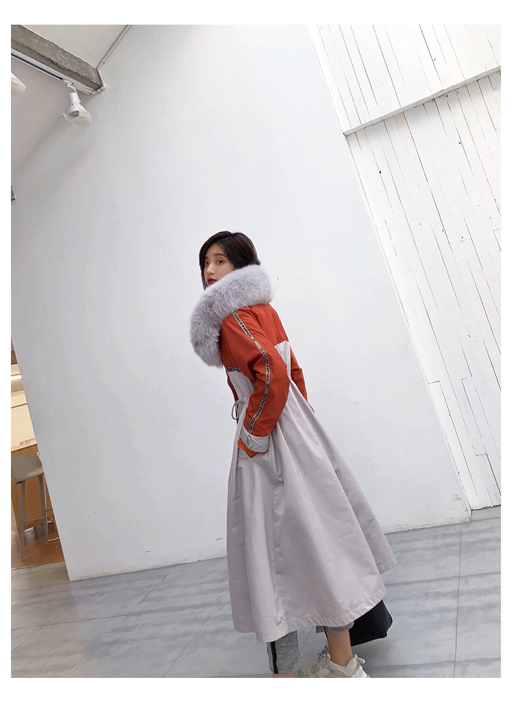 Fox Fur Trim Long Parka with Down-Filled Liner 282-13