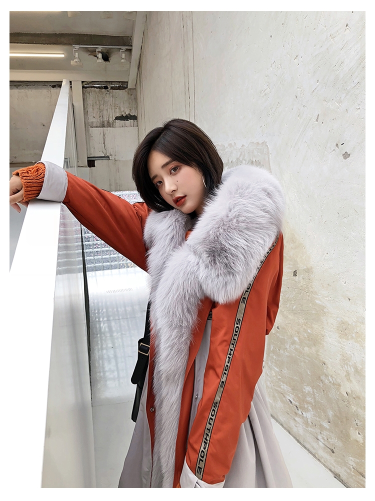 Fox Fur Trim Long Parka with Down-Filled Liner 282-7