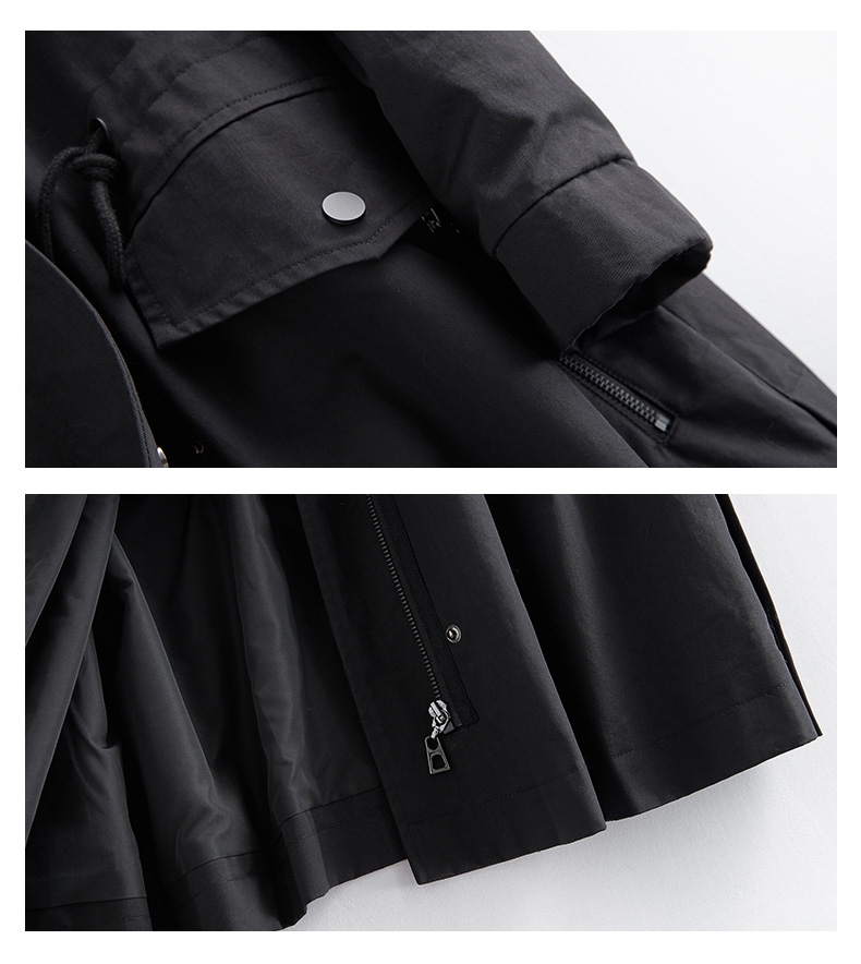 Hooded Fox Fur Trimmed Long Parka with Rex Rabbit Liner 283-12