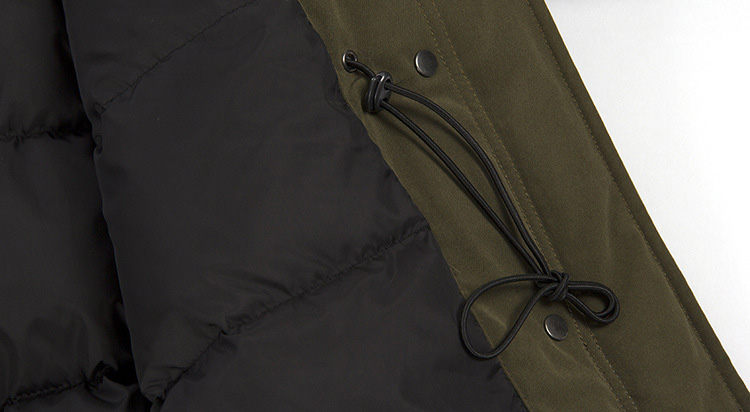 Raccoon Fur Trimmed Hooded Down-filled Parka 112 Details 7