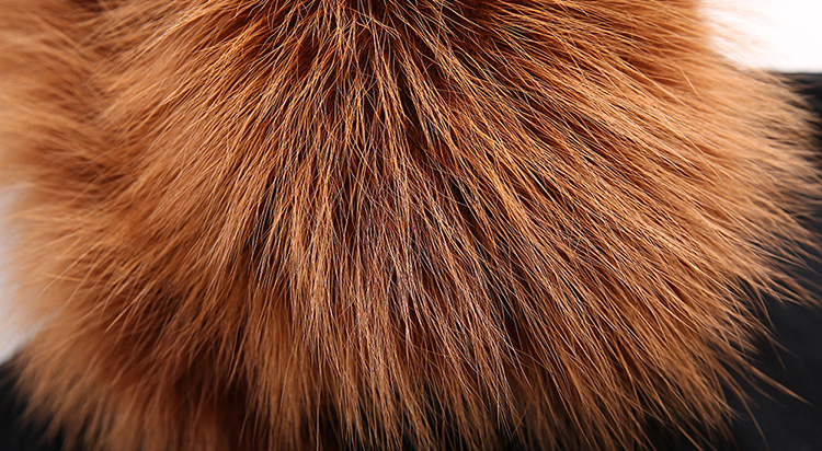 Raccoon Fur Trimmed Hooded Parka with Detachable Fox Fur Liner 113 Details 14