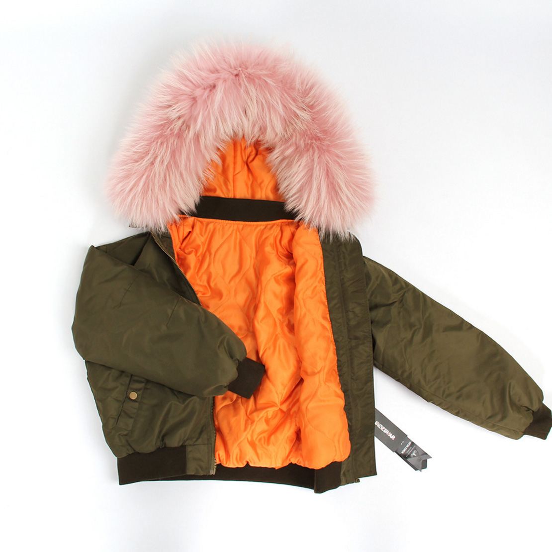 Raccoon Fur Trimmed Hooded Cotton-padded Jacket 129 Details 3