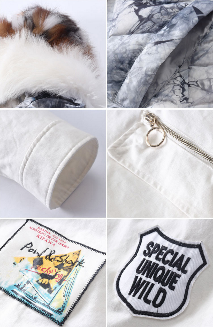 Raccoon Fur Trimmed Hooded Parka with Detachable Down-filled Liner 934 Details 8