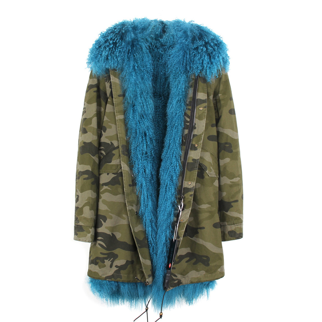 Tibet Sheep Fur Hooded Parka 119 Details 8
