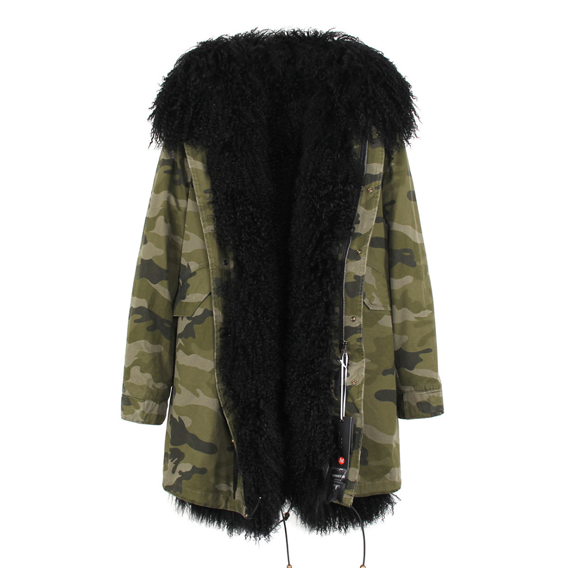 Tibet Sheep Fur Hooded Parka 119 Details 18