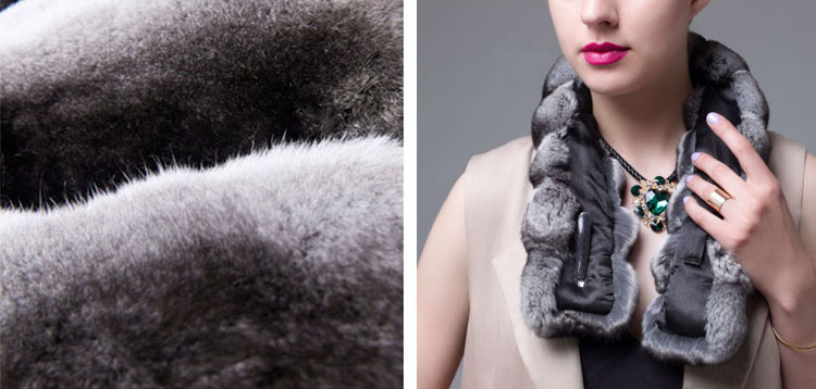 Chinchilla Fur Scarf 671