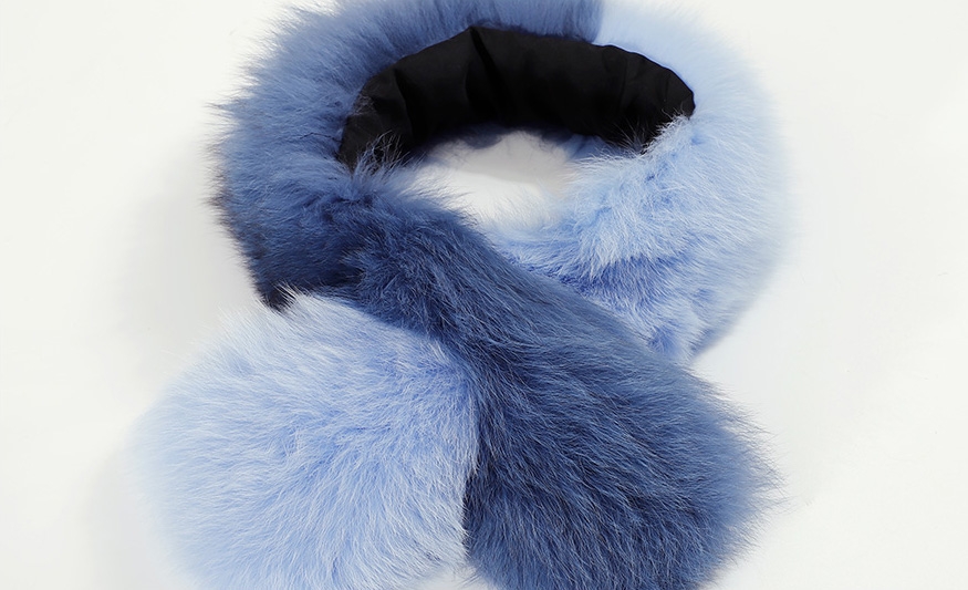 Two-tone Fox Fur Scarf 369-1