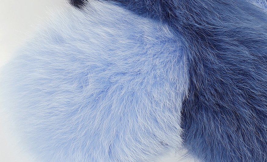 Two-tone Fox Fur Scarf 369-3