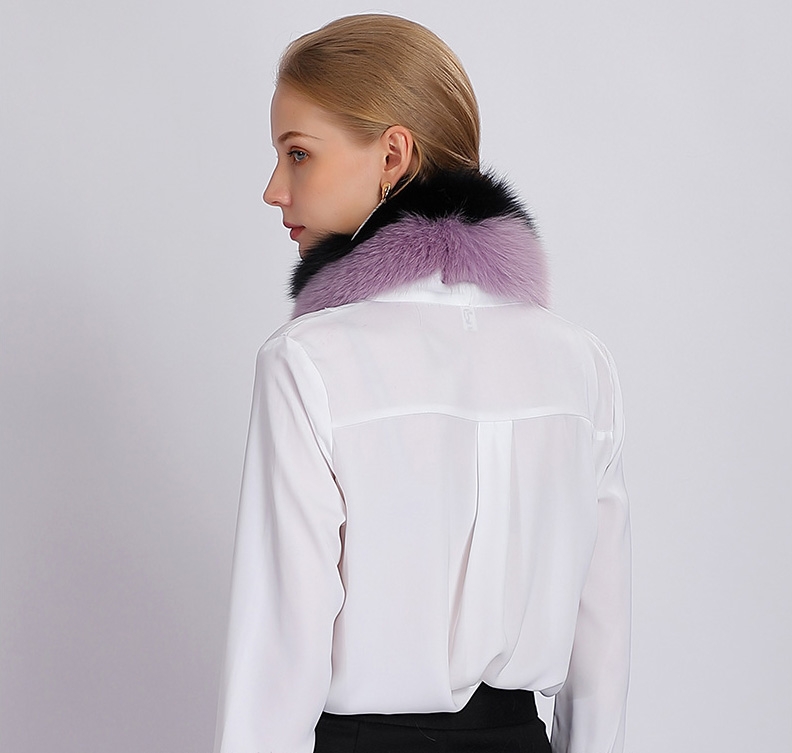 Two-tone Fox Fur Scarf 370-10