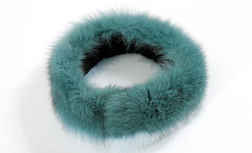 Two-tone Fox Fur Scarf 370-2