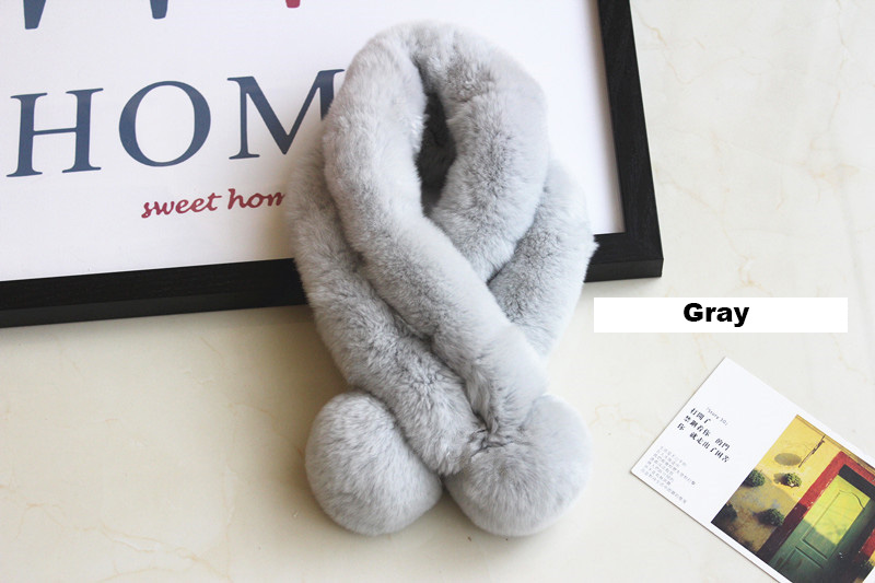 Rex Rabbit Fur Scarf 853 Details 4