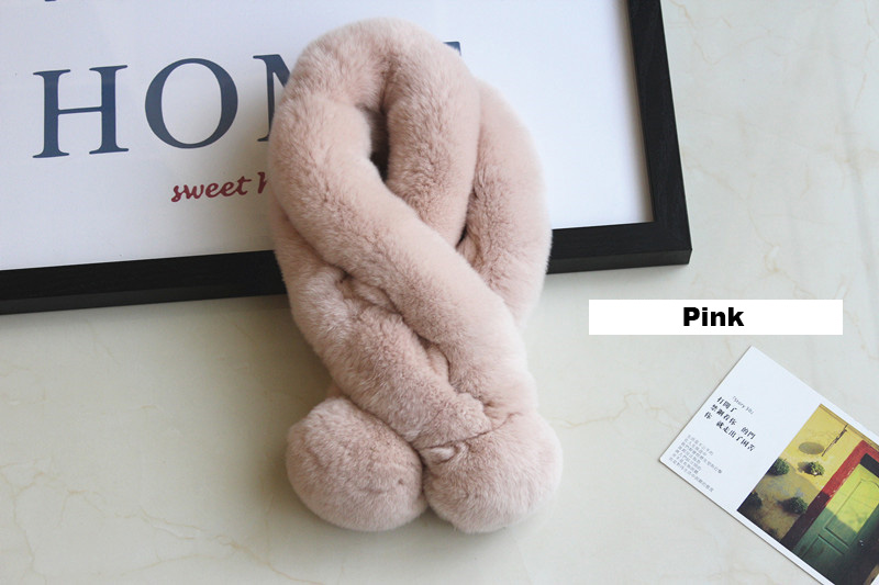Rex Rabbit Fur Scarf 853 Details 2