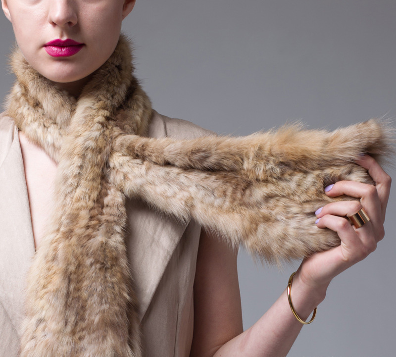 Sable Fur Scarf 030 Details 1