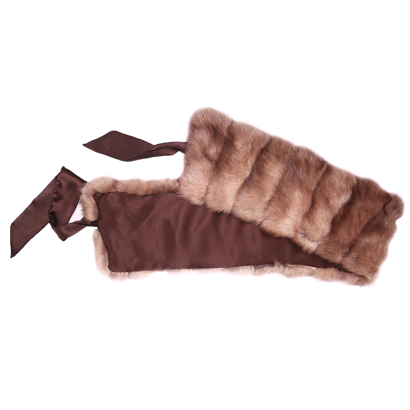 Sable Fur Scarf Bridal Capelet Neckwarmer 050 Details 2