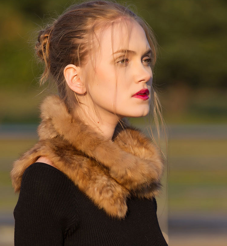 Sable Fur Scarf 057 Details 2