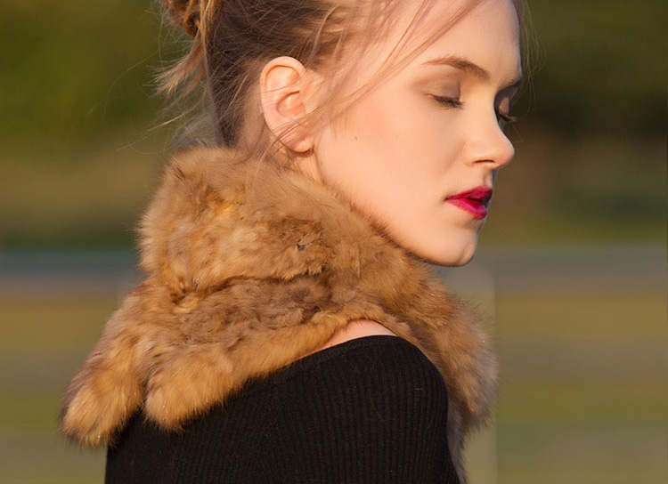Sable Fur Scarf 057 Details 1