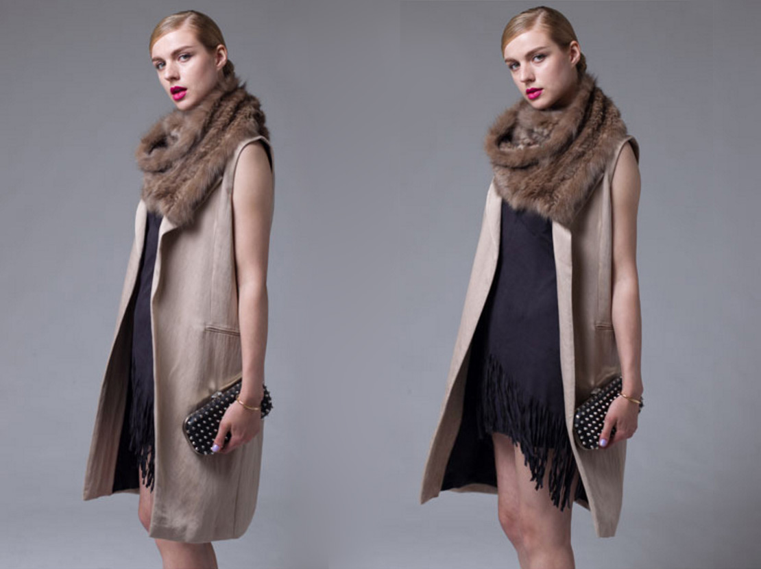 Knitted Sable Fur Scarf 062 Details 2