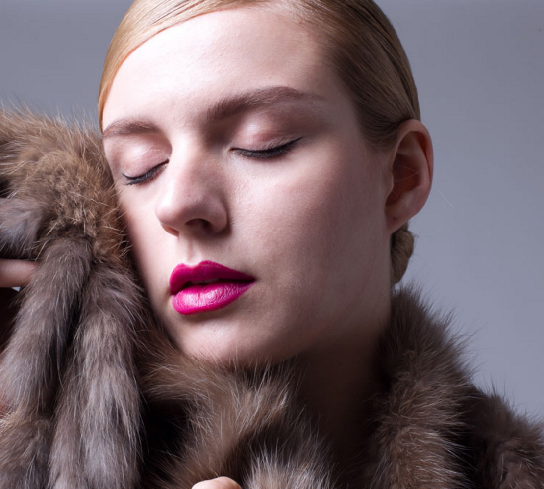 Knitted Sable Fur Scarf 062 Details 1