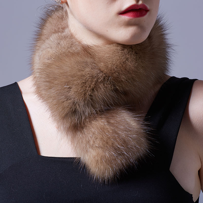 Sable Fur Scarf 070 Details 4