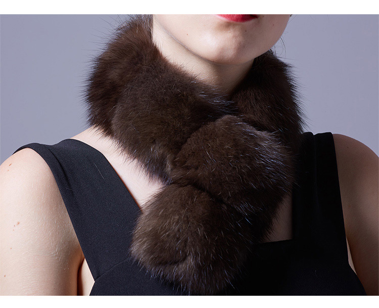 Sable Fur Scarf 070 Details 3
