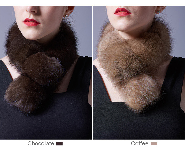 Sable Fur Scarf 070 Details 1