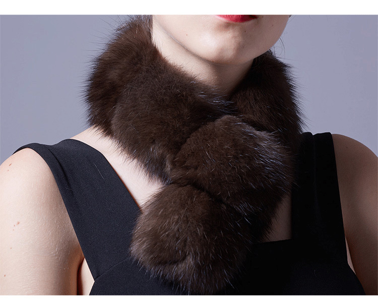 Sable Fur Scarf 071 Details 2