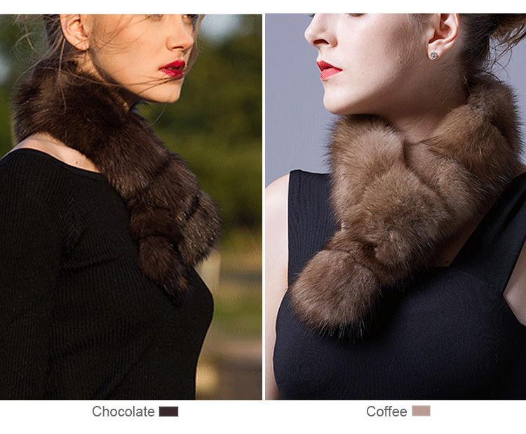 Sable Fur Scarf 071 Details 1