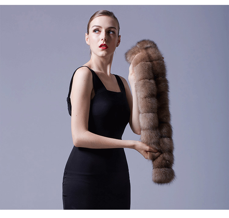 Sable Fur Scarf 071 Details 6