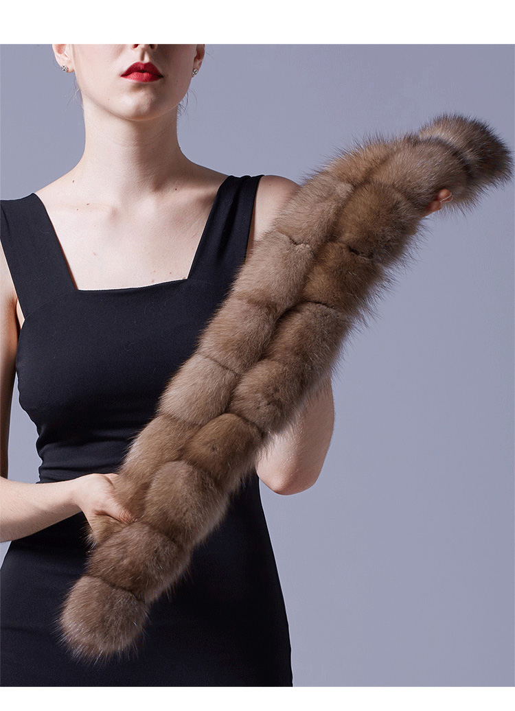Sable Fur Scarf 071 Details 4