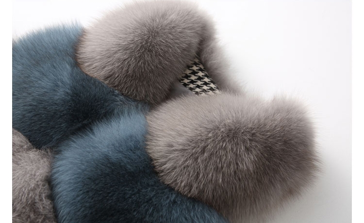 Two-tone Fox Fur Vest 0012-21