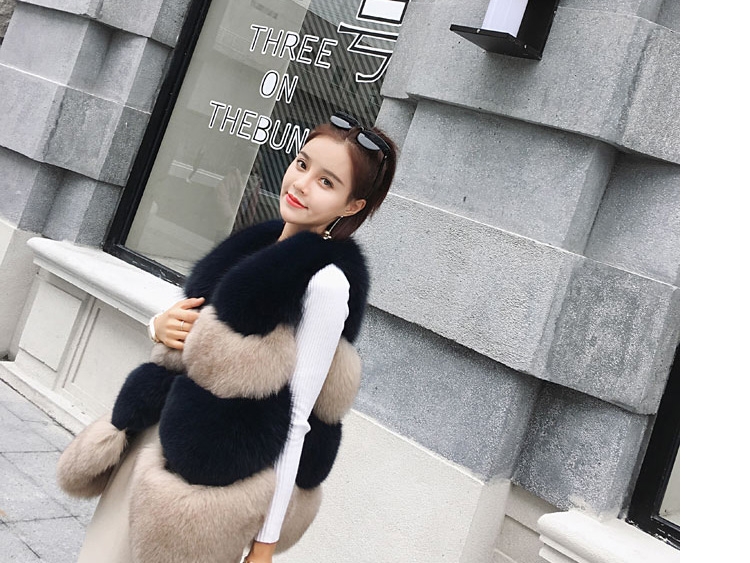 Two-tone Fox Fur Vest 0012-11
