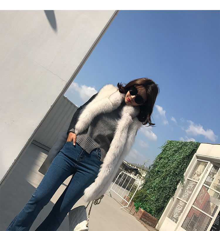 Fox Fur Vest 008 Details 18
