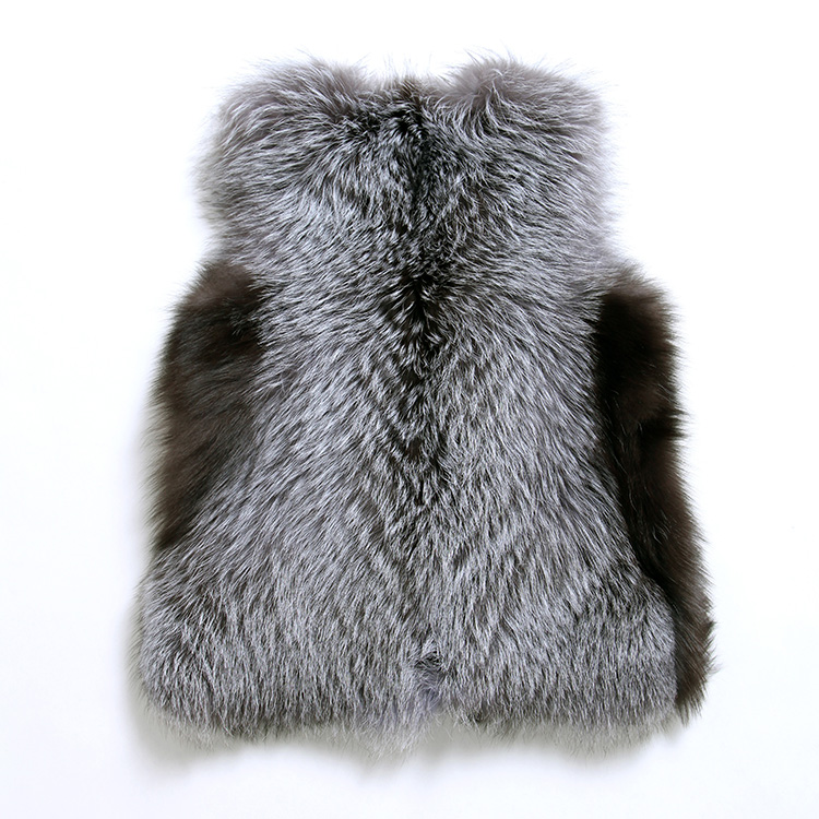 Silver Fox Fur Vest ffvefo16 Details 02