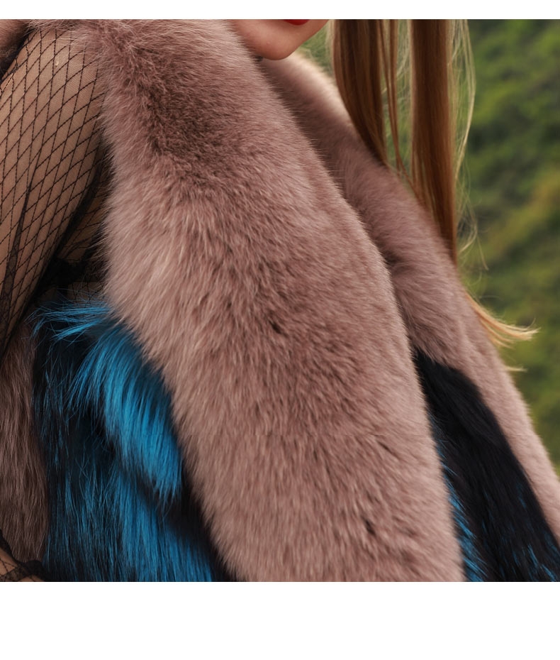 Two-Tone Fox Fur Vest 289-8