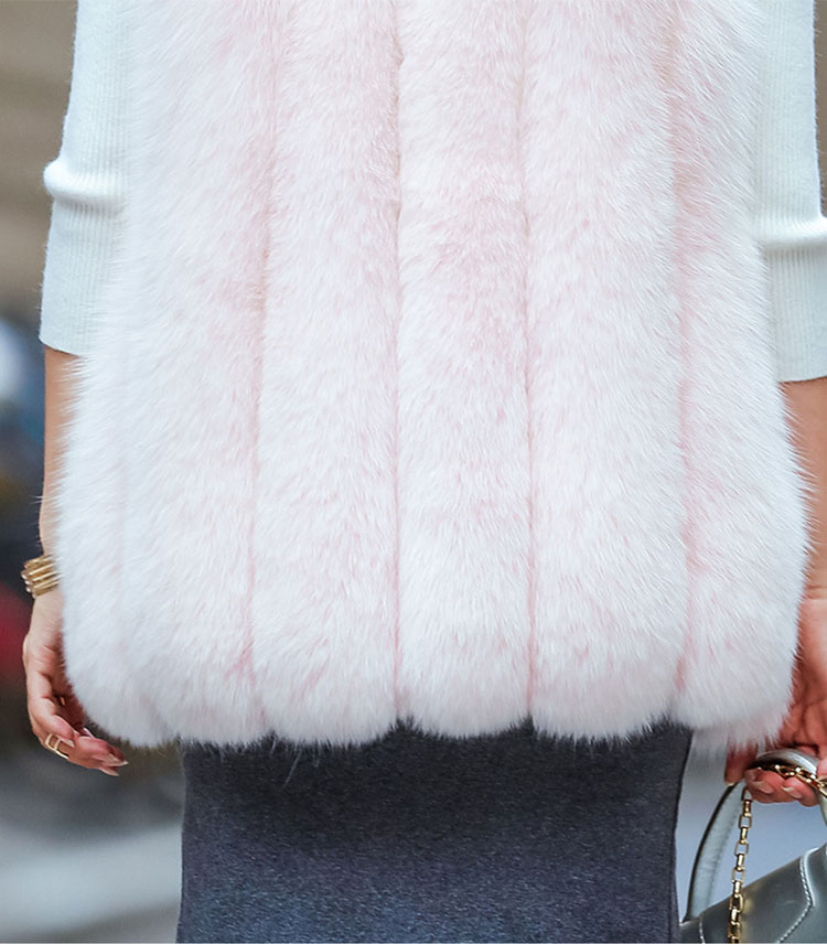 Fox Fur Vest 689 Details 4