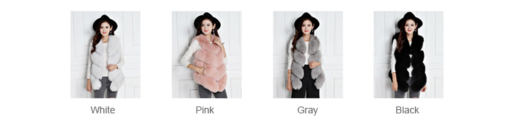 Fox Fur Vest White 796 Details 0