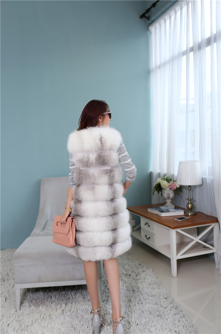 Cross Fox Fur Vest 810 Details 6