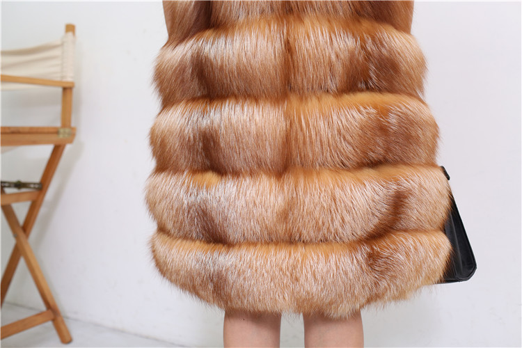Red Fox Fur Vest 811 Details 7