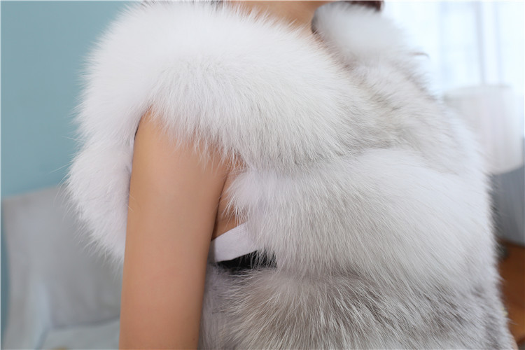 Cross Fox Fur Vest 813 Details 5