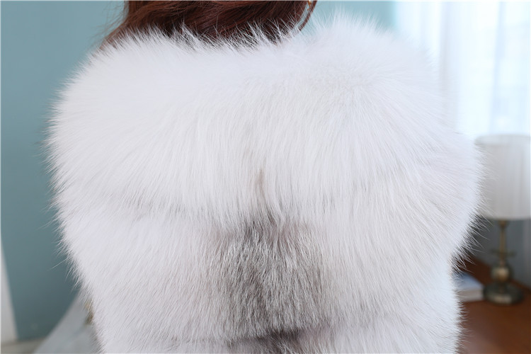 Cross Fox Fur Vest 813 Details 6
