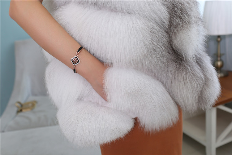 Cross Fox Fur Vest 813 Details 7