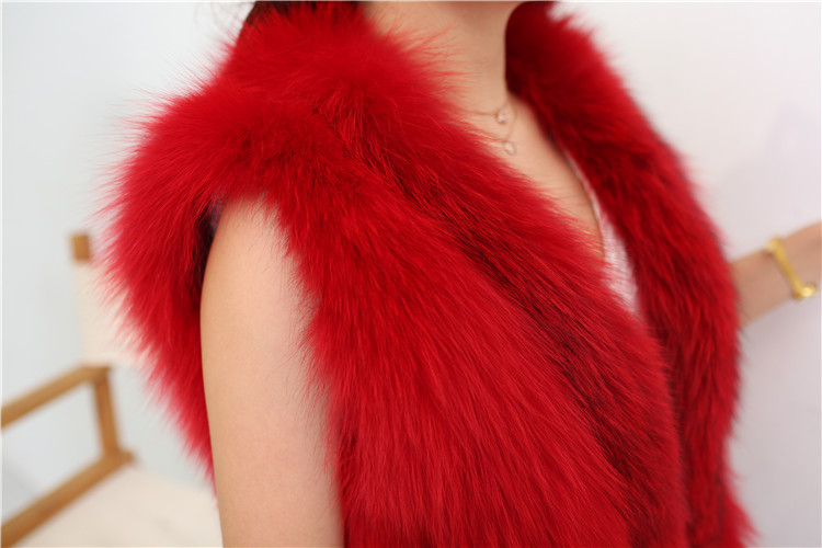 Silver Fox Fur Vest 815 Details 1